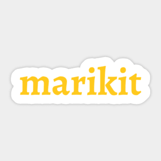 Marikit Yellow Sticker